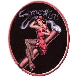 Michael Landefeld   Smokin Pin up Girl On a Cigar   Sticker / Decal