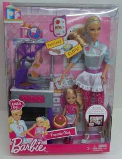   CAN BE A PANCAKE CHEF Barbie & Chelsea Dolls Kitchen Accessories Stove