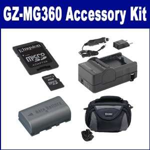  JVC Everio GZ MG360 Camcorder Accessory Kit includes SDM 