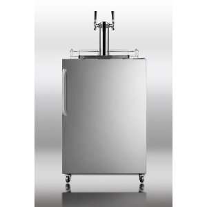   Summit Stainless Steel Freestanding Kegerator SBC490OSTwin Appliances