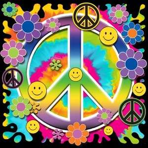 neon groovy peace sign t shirt lime,pink,yellow m xl  