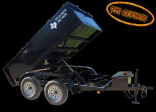 2012 NEW 6x10 TEXAS PRIDE DUMP TRAILER 7K GVWR  