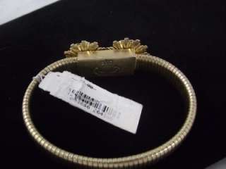   COUTURE Watch Band Stretch BRACELET Gold Floral Sparkle NWT $78