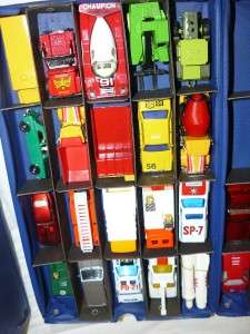 GREAT VINTAGE COLLECTION MATCHBOX CARS 37 IN 1960S CASE  