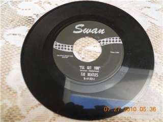 BEATLES She Loves You Swan Label 45 RPM oldies record  