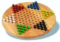 Chinese Checkers Wood Board Strategy Game Traditional  