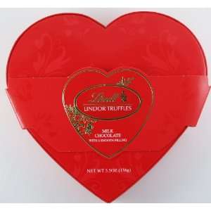  Lindt Lindor Milk Chocolate Truffles Heart, 5.5oz Box 