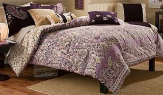 New Purple Pink Paisley Twin Comforter Set Teen Girl 2p  