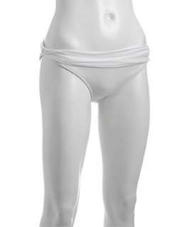 Mara Hoffman white nylon asymmetrical bikini bottom   up to 70 
