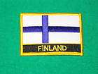 Finland Flag Embroidered Patch * 2.5x1.5  