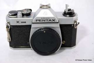Pentax K1000 camera body only 35mm film SLR rated B 027075045002 
