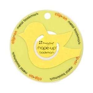  Shape Up Clip On Metal Bookmark Yellow Bird Office 