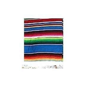   Authentic Mexican Saltillo Sarapes Throw Rugs Colorful Blankets Blue