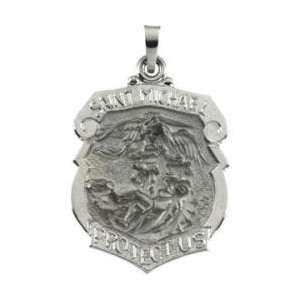  Sterling Silver Plate Pewter St. Michael Pewter Medal 1 1 