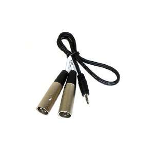  Azden MX 2 Stereo Mini to Twin XLR Cable  Players 