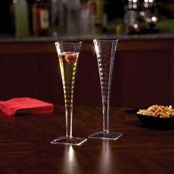   PC SQUARE CHAMPAGNE FLUTES 72 PCS EMI YOSHI # SFC5 CHAMPAGNE BARWARE