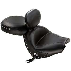  Mustang 79326 Two Piece Studded Wide Touring Motorcycle Seat 