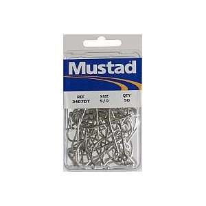  Mustads O Shaughnessy Duratin 5/0 Fishing Hooks 50 Pack 