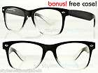   BLACK FRAME Hipster Style Fashion Glasses NERD GEEK RETRO 80S Sm/Med
