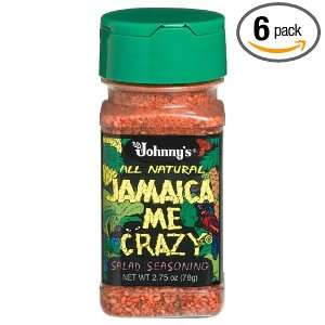   Jamaica Me Crazy, Salad Seasoning, 2.75 Ounce Bottles (Pack of 6