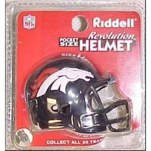 Denver Broncos NFL Pocket Pro Single Football Helmet  