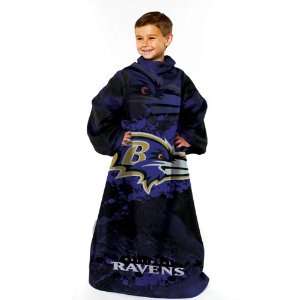  Baltimore Ravens NFL Youth Smoke Huddler Throw Blanket 