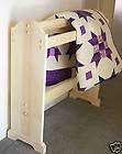 Free standing Quilt rack unfinished solid wood R.T.A. made in the USA 