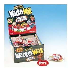   Wax Fangs Cherry Flavored Novelty Candy 24 Count Box 