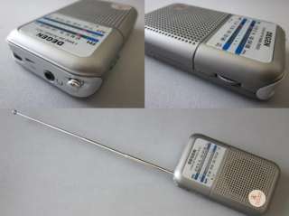 DEGEN DE333 FM/AM Two Bands Portable Mini Size Radio  