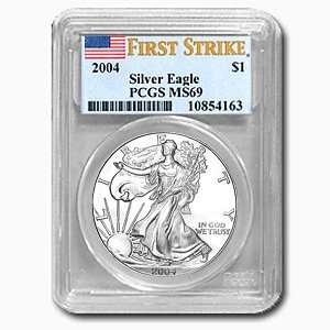  2004 Silver Eagles   MS 69 PCGS (First Strike) Everything 