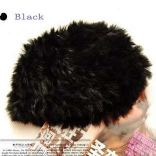 Fashion real rabbit fur cap/hat on sale*black(9 colors)  