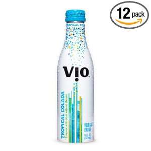 VIO Tropical Colada, 8 Ounce Bottles (Pack of 12)  Grocery 