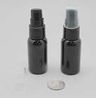   All Black Refillable Plastic Lotion Treatment Pump Bottles 1oz 30ml