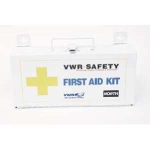 First Aid Kit with Contents   VWR 25 Person First Aid Cabinet   Model 