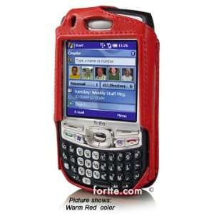  Leather Case for Palm Treo 750v,755p Warm Red With Fixed 