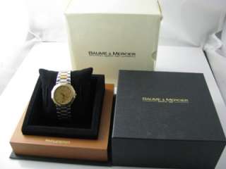 Baume & Mercier Riviera Two Tone 18K Gold, Stainless Steel Watch w 