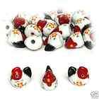 Ceramic Chicken Beads Chickens Hen Hens 2 items in Crotchety 