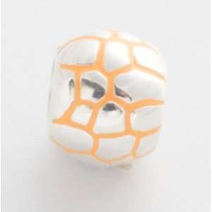  Pandora Trollbeads Fit 925 Sterling Silver Bead   Orange 