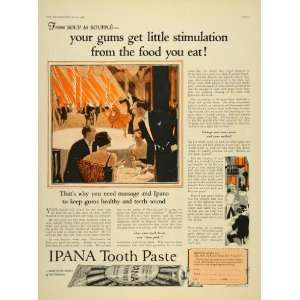  1926 Ad Bristol Myers Ipana Tooth Paste Restaurant 