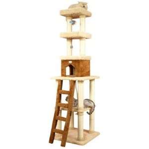  84 Inch Cat Tower with Ladder and Lookout