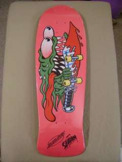 Santa Cruz Keith Meek SLASHER Skateboard Deck PINK  