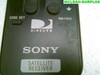 SONY DIRECTV SATELLITE RECEIVER REMOTE RM Y139 SAT B55  