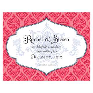 24ct WEDDING PERSONALIZED UNIQUE SAVE THE DATE CARDS 068180010950 