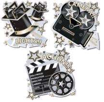 Hollywood Awards Party Film Theme Cut Out Decorations  