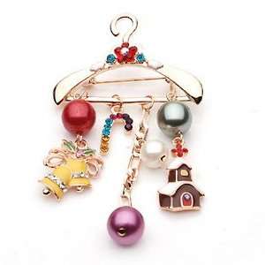  Clothes Rack Pattern Brooch Breast Pin [4 Colors](06009 1 