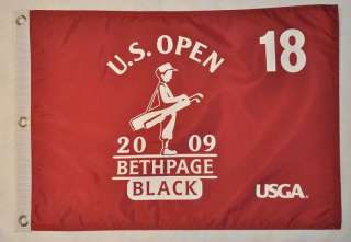 2009 US Open OFFICIAL (Bethpage Black) SCREEN PRINT Flag  