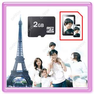 MicroSD 2GB Memory Card + Free Micro SD Reader Adapter  