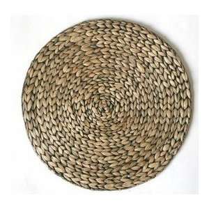   & Ross Round Water Hyacinth Placemat   Black