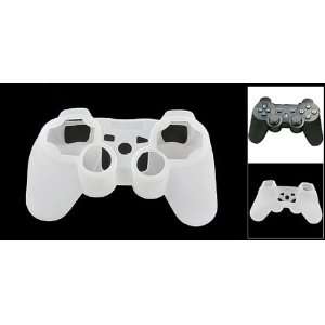  Clear White Soft Silicone Skin Case for PS3 Controller 