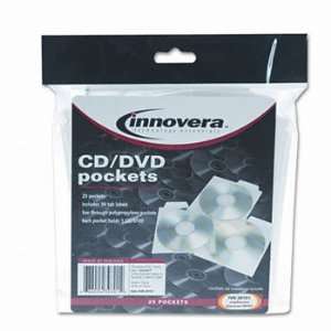  Innovera® CD Pocket POCKET,CD,PP,W LBLS,25PK 8411600 